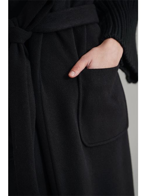 Cappotto con cintura Love To Love by Gai Mattiolo | LV1607NERO
